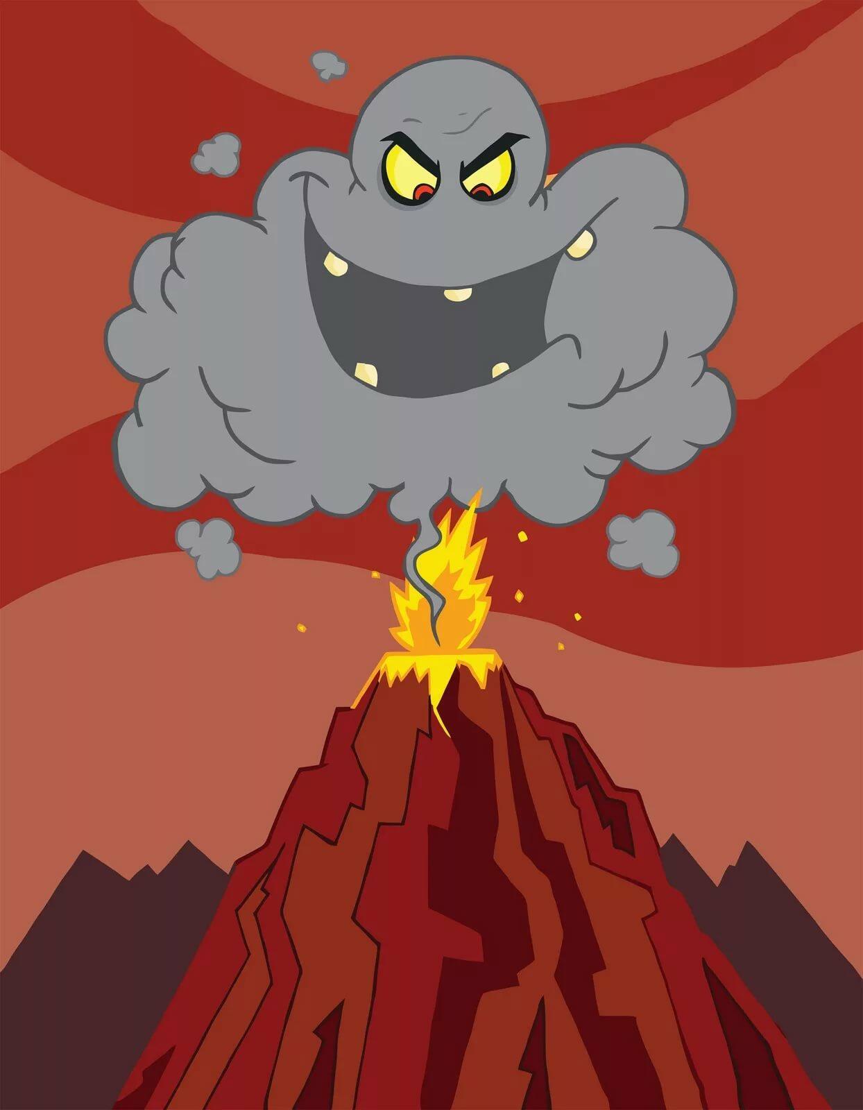 Мультфильм про вулкан