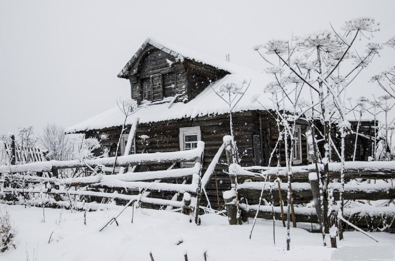 Заброшенные деревни Архангельской области зимой