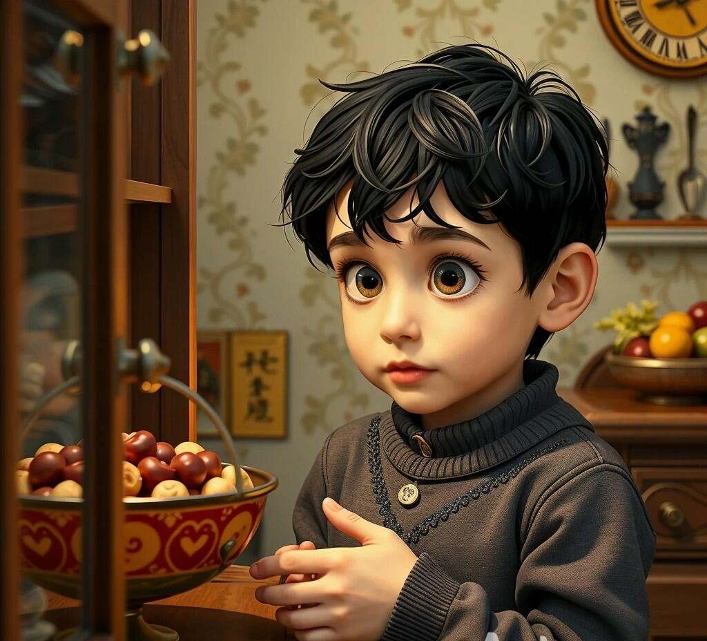 Мама хмурит свои брови