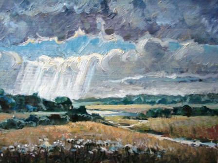 Нахмурилось небо