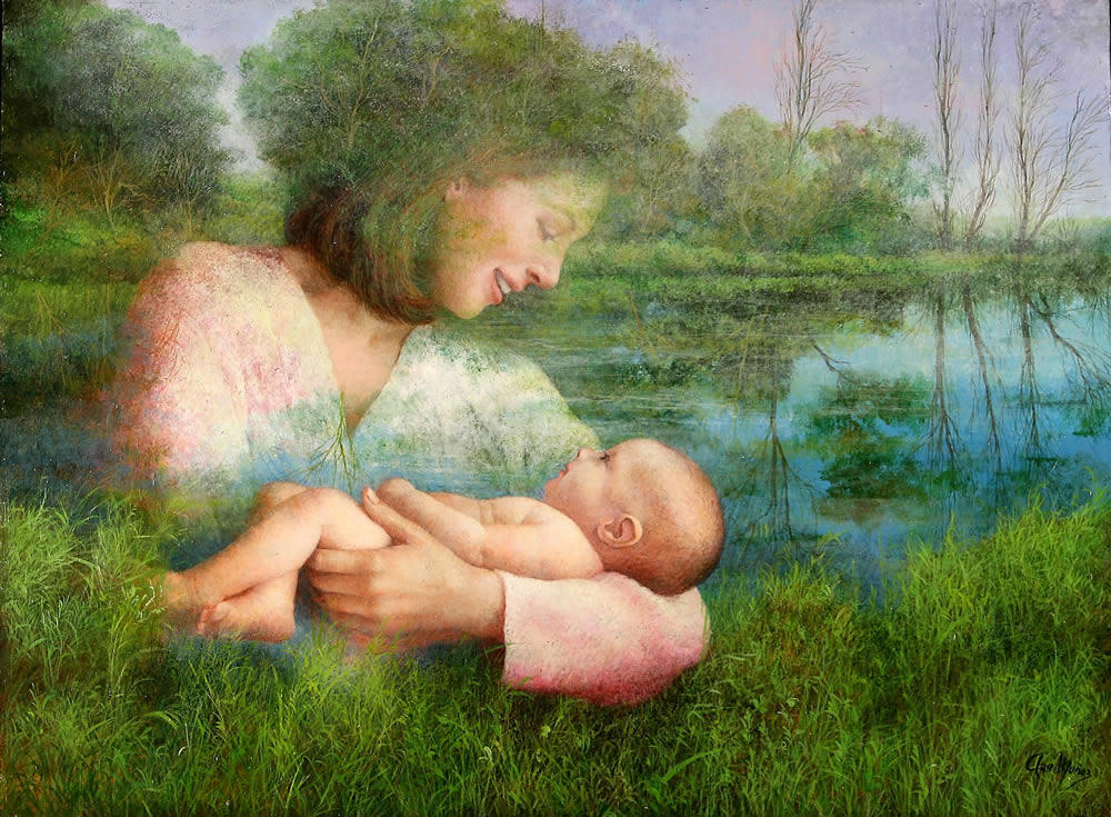 Роды на картинах художников