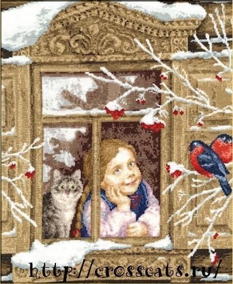 кот и снегири