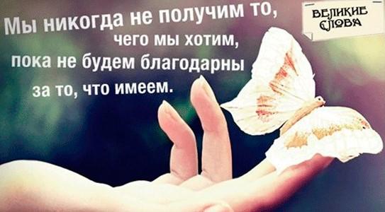 Благодарность - великая сила