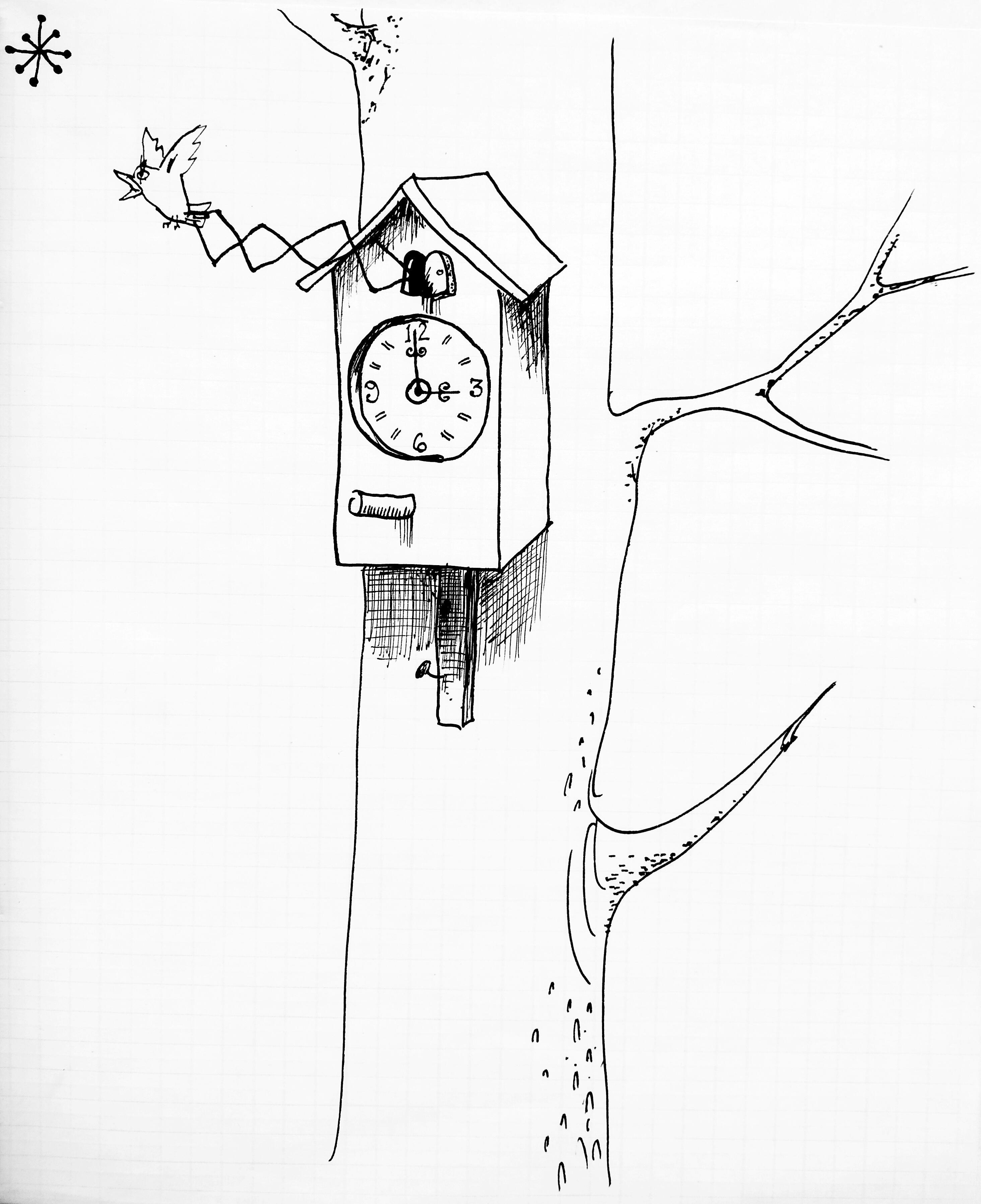 Часы с кукушкой карикатура