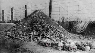 gloomy shadows of Auschwitz