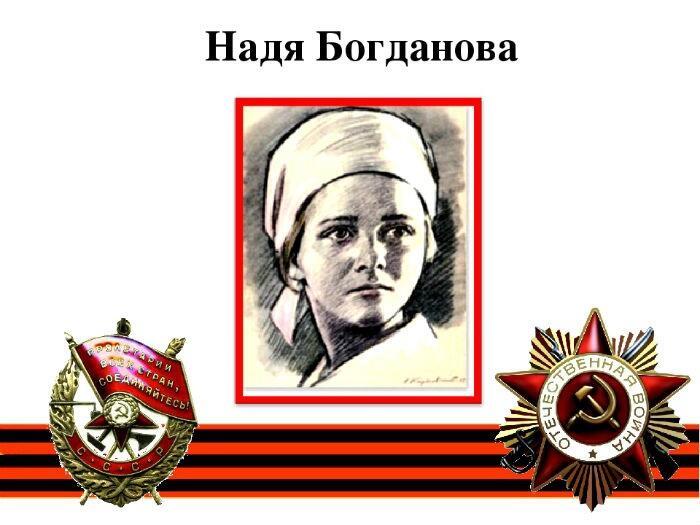Галерея детей-Героев: Надя Богданова.