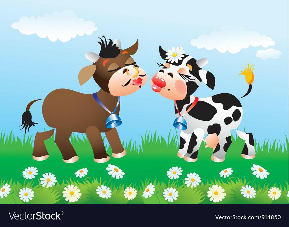 Корова влюбилась