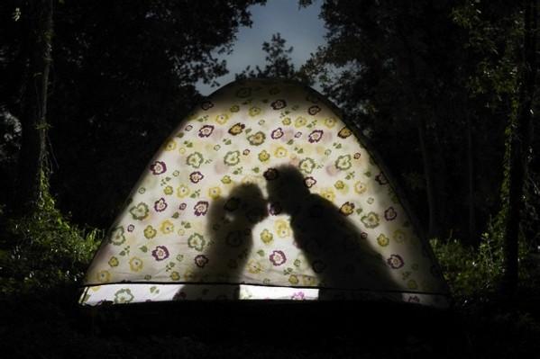 Ночь в палатке у реки