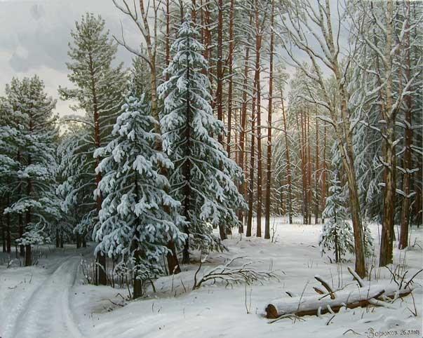 Лес полусонный затих...