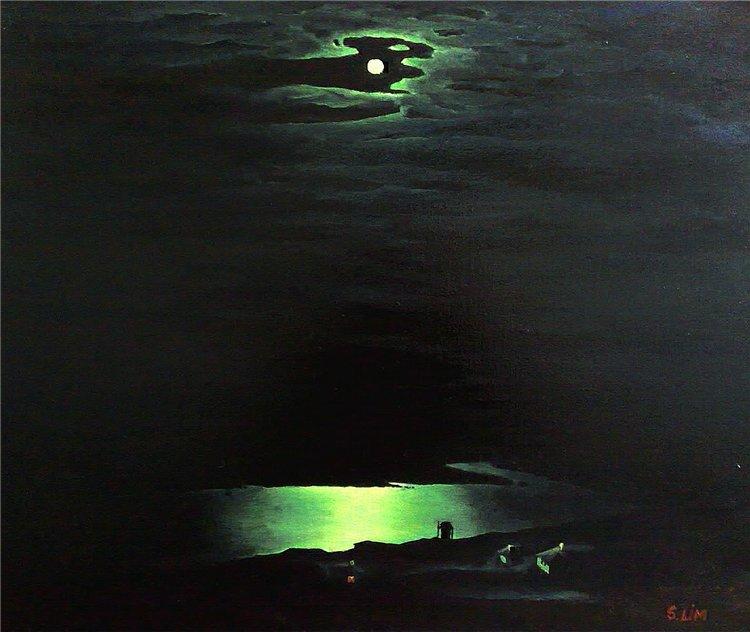 Свет и тьма (по картине Куинджи «Лунная ночь на Днепре»)