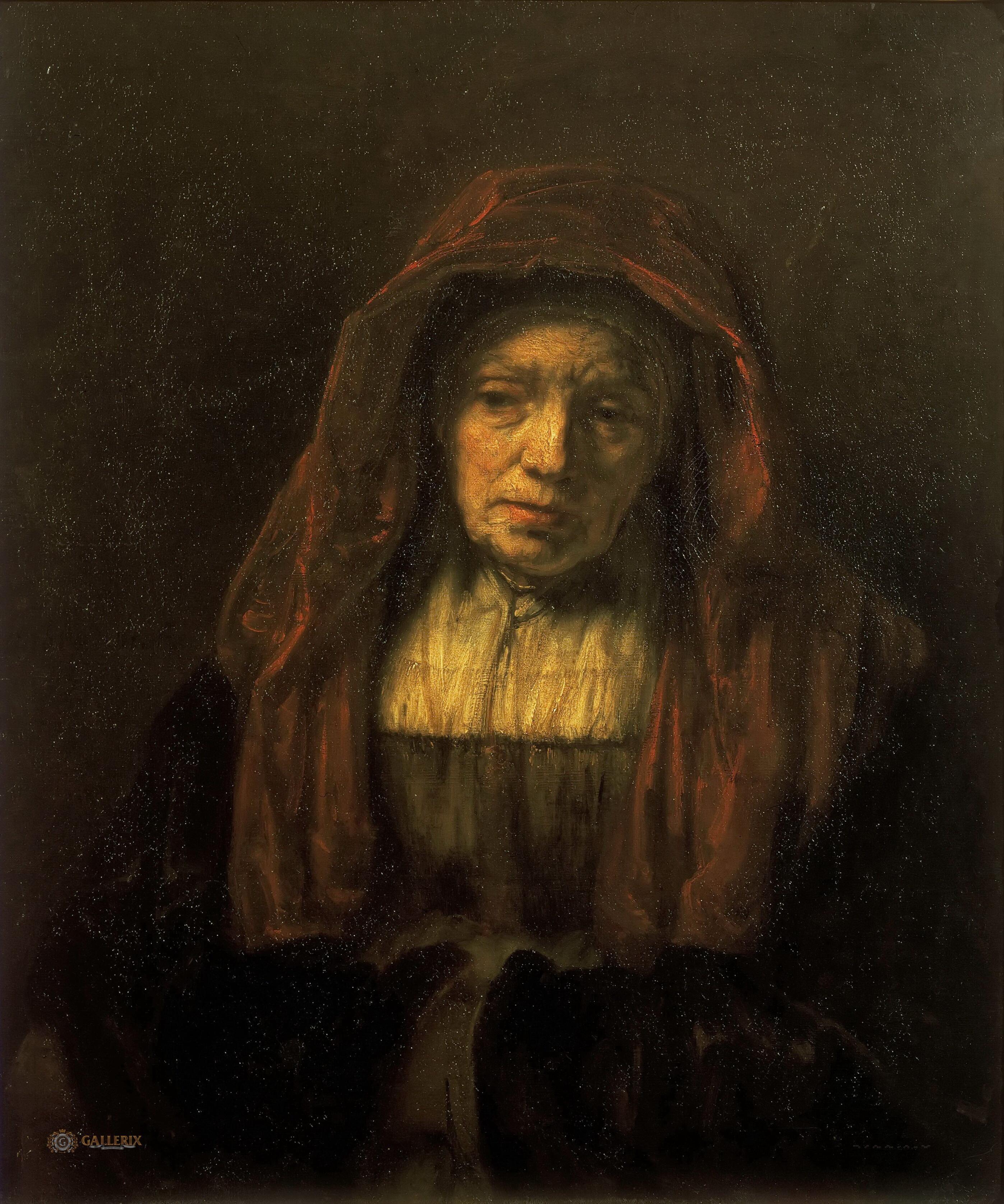Рембрандт. Портрет старушки. ГМИИ