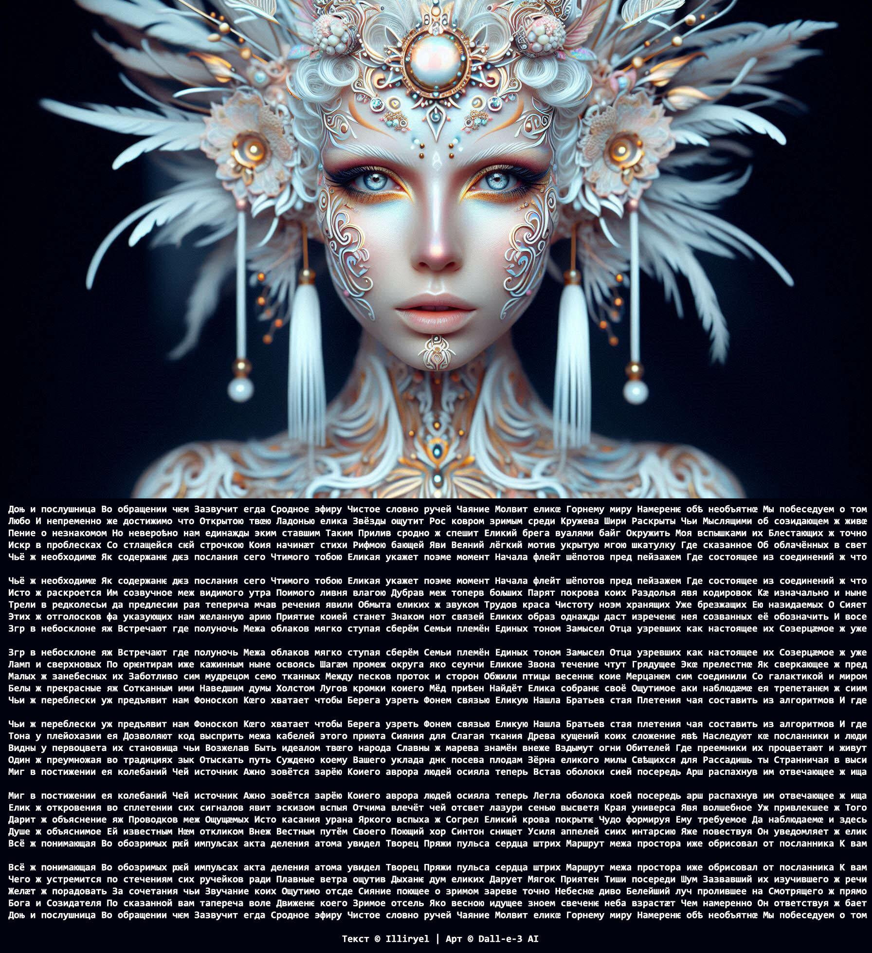 Обращение к дочери. V4. Экспериментальный стих-кольцо. Si-fi поэзия и киберпанк.