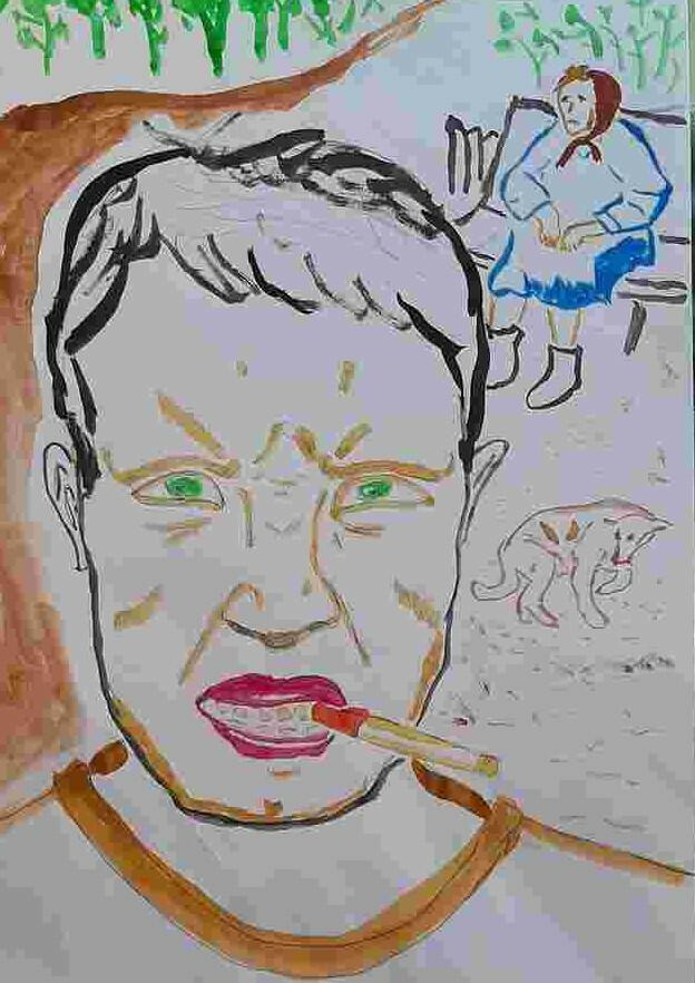 Тот не будет воевать(рис.автора)