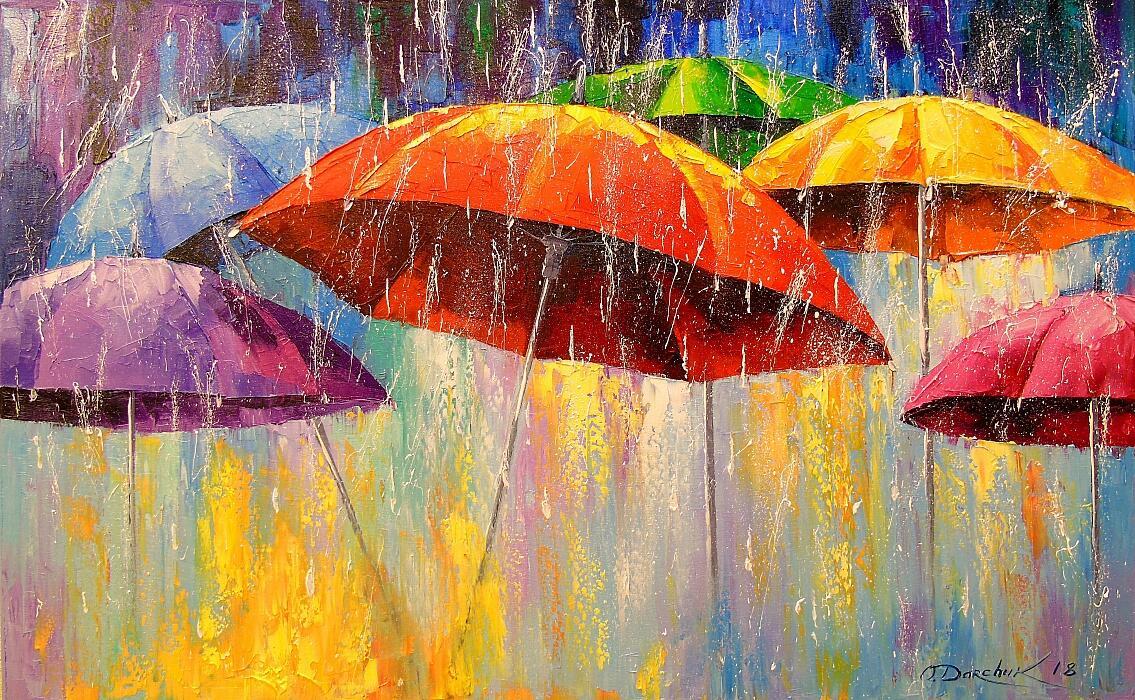 Ольга Дарчук картины зонты