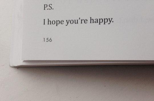 I hope you're happy.