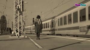 На перроне.