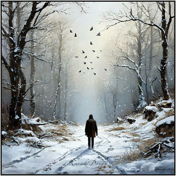 За белыми метелями