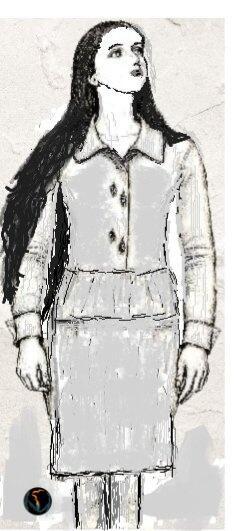 Вплетаю красивую ленту в косу. 1978 г.