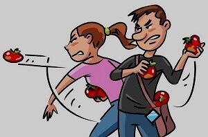 Быть может, закидают помидорами...