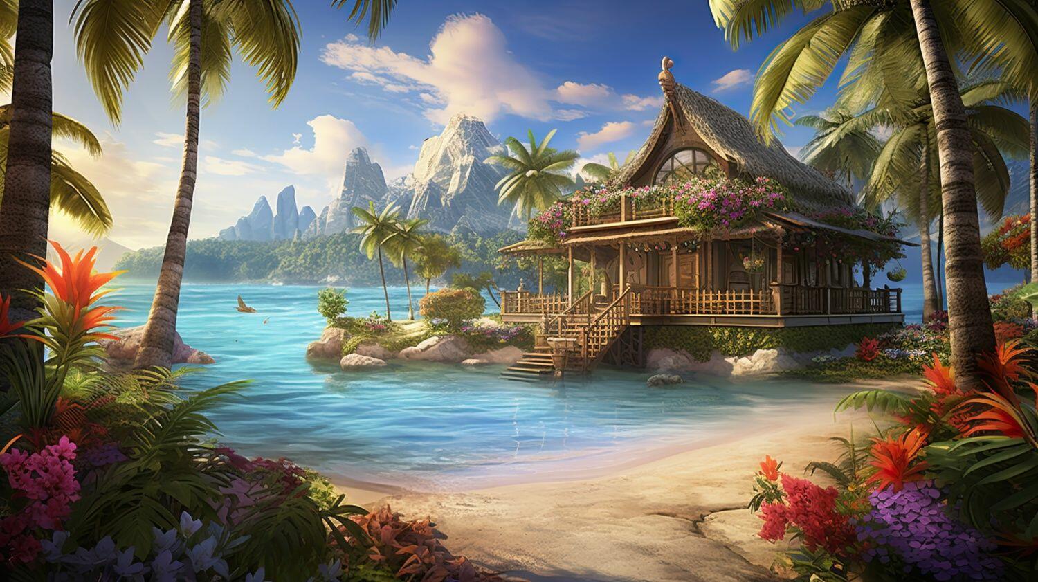 Уехать бы на остров...