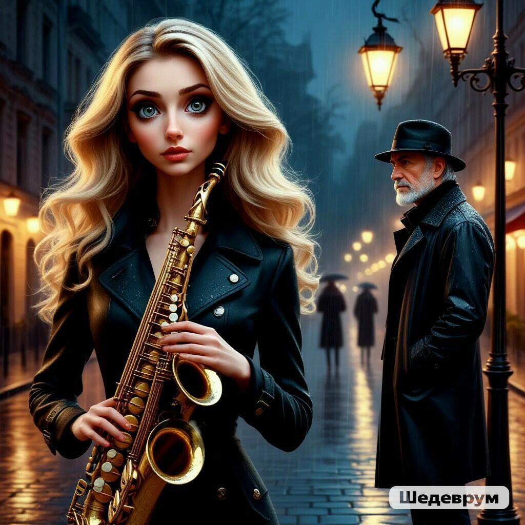 Саксофон в переулке.