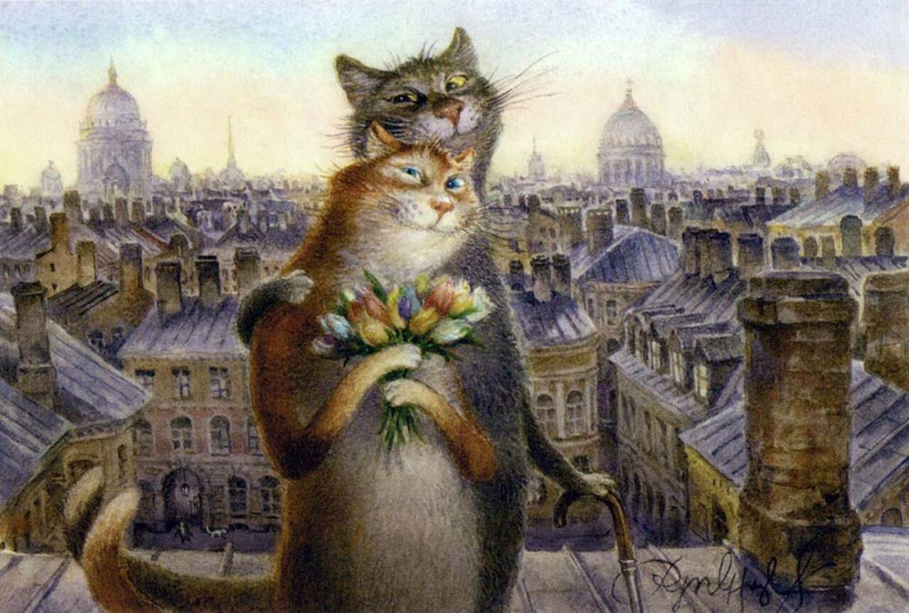 Ответ поэту - ga-lucia - КОКЕТЛИВЫ СТАРАНИЯ КОТА