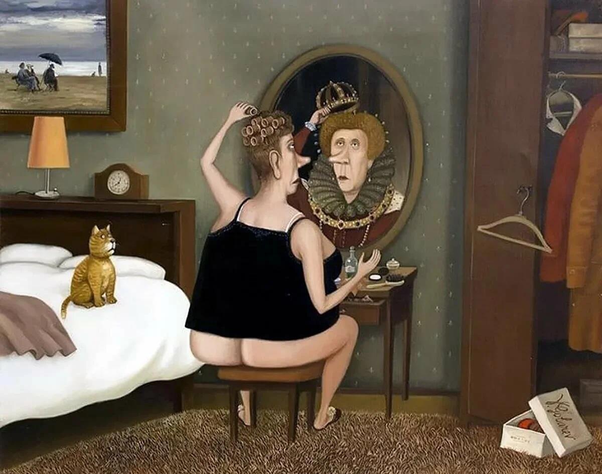 Жена в зеркале