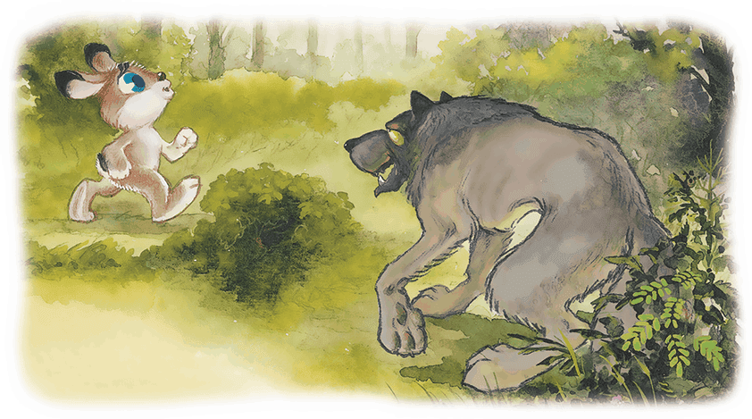 Волк и Заяц (вольный ямб)
