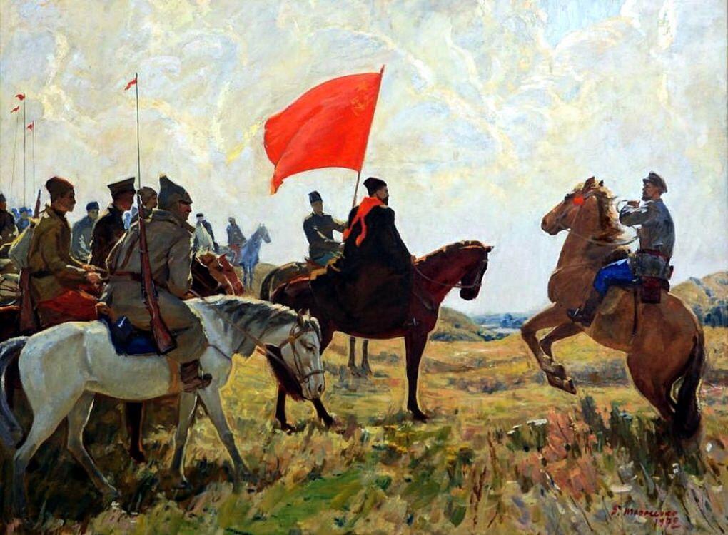 Сел на телегу