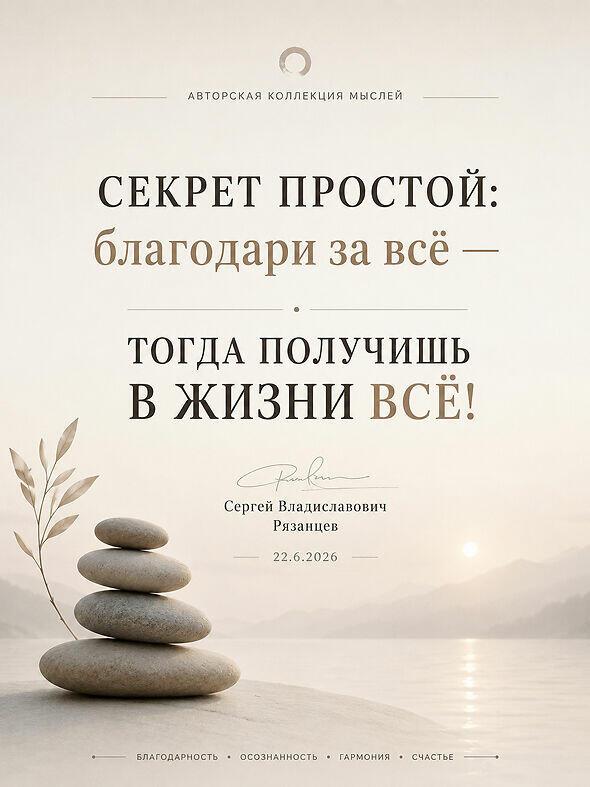 Секрет простой