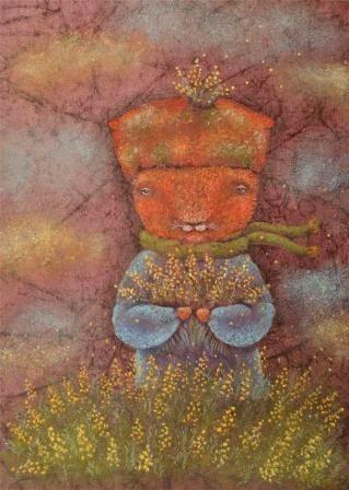 Продавец мимозы