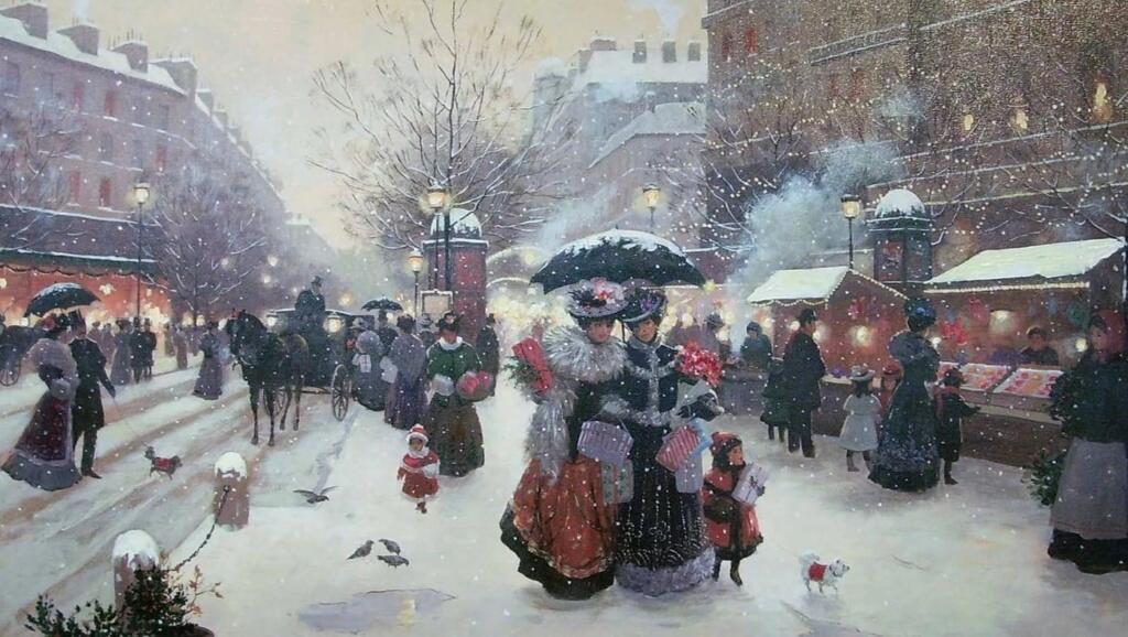 СНЕГ БЕЛЫЙ ПАДАЛ КРУЖИЛСЯ