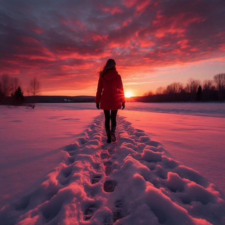 Закат догорал