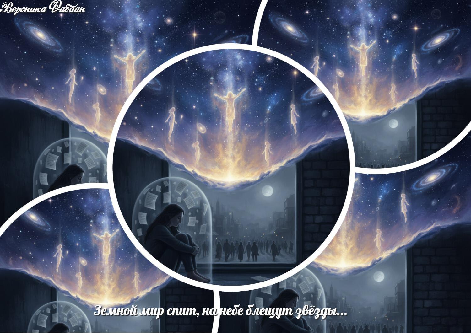 Земной мир спит, на небе блещут звёзды...