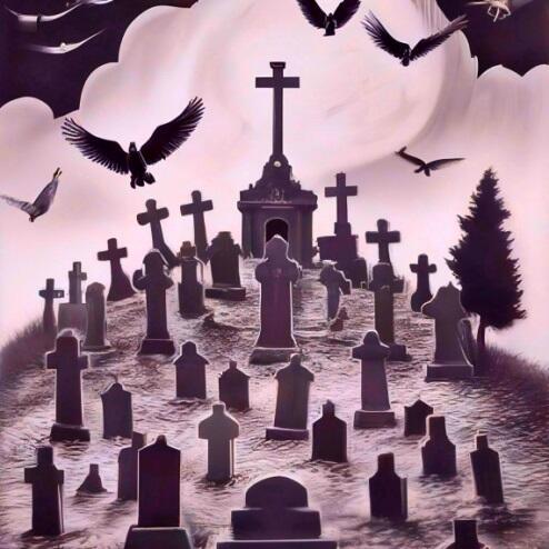 И слезою умытые от горя кресты