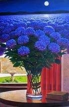 Прошу, прими гортензий* голубых букетик скромный от любви, как море