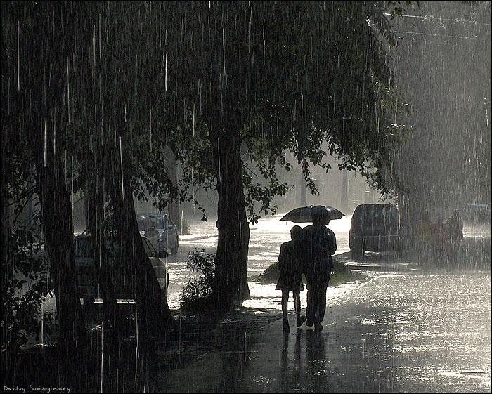 Небо плачет.