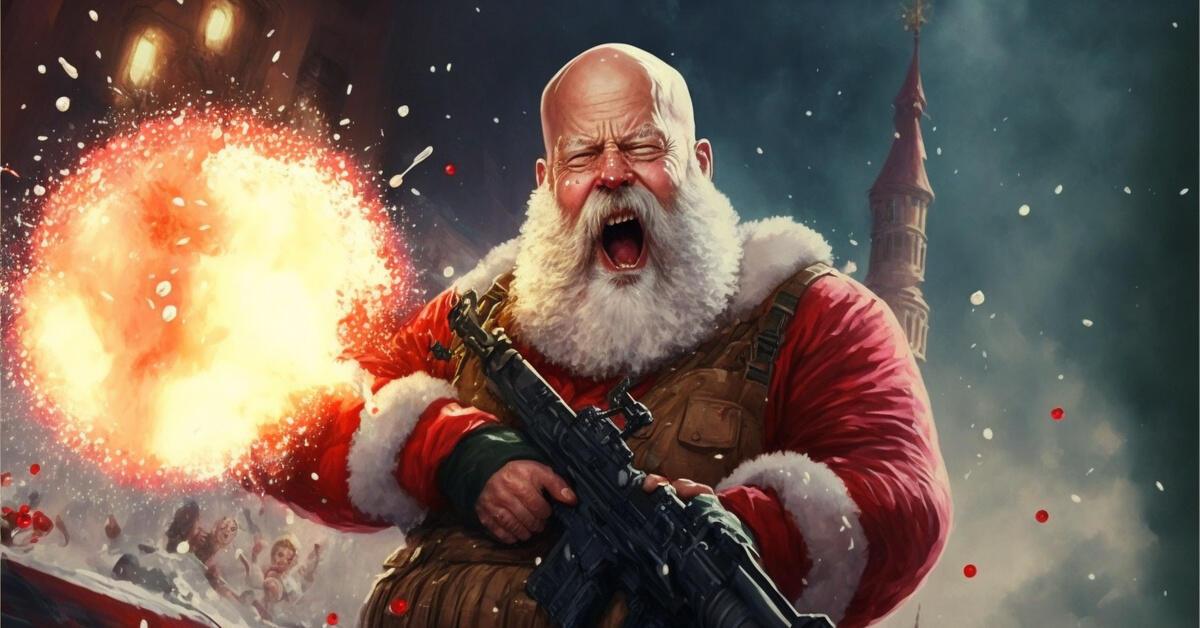 ДЕД  МОРОЗ  В  ВОЕННОЙ  ФОРМЕ