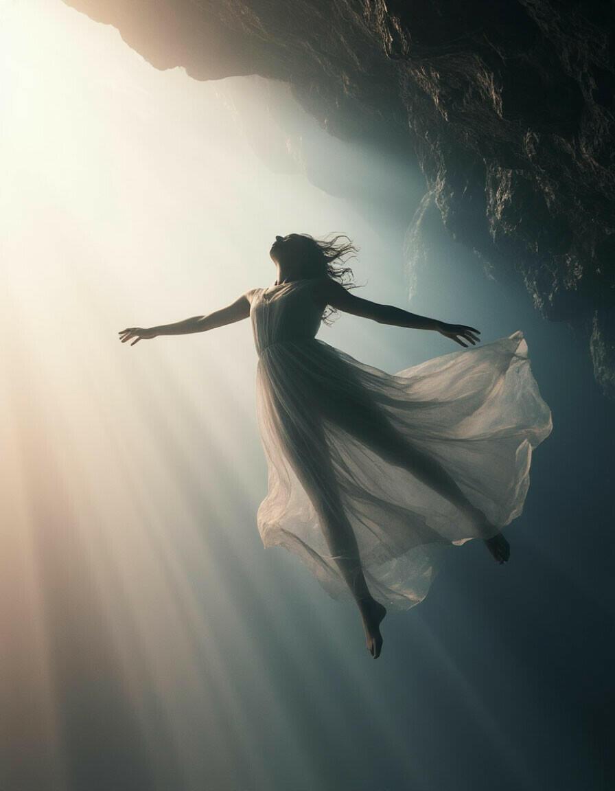 В небесах душа витает