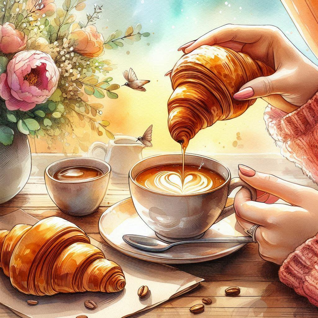 Ти вмочила круасан в ранкову каву