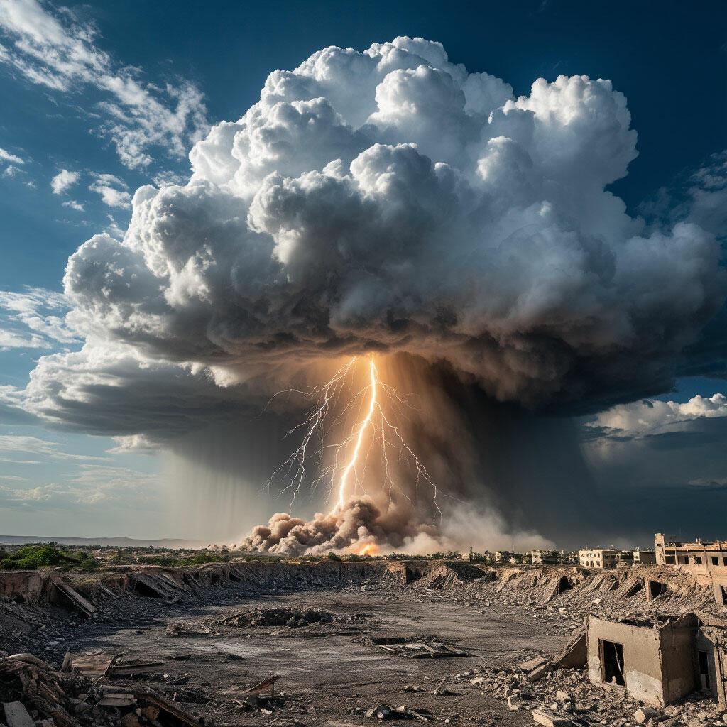 Дождь над стеклянной пустыней