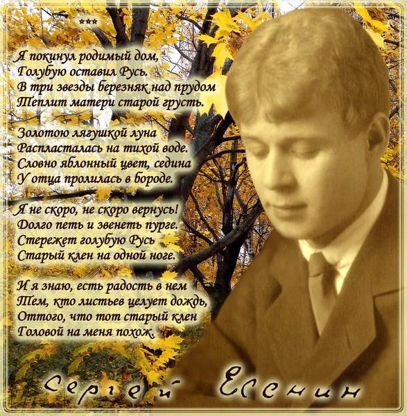 Поэт Сергей Есенин