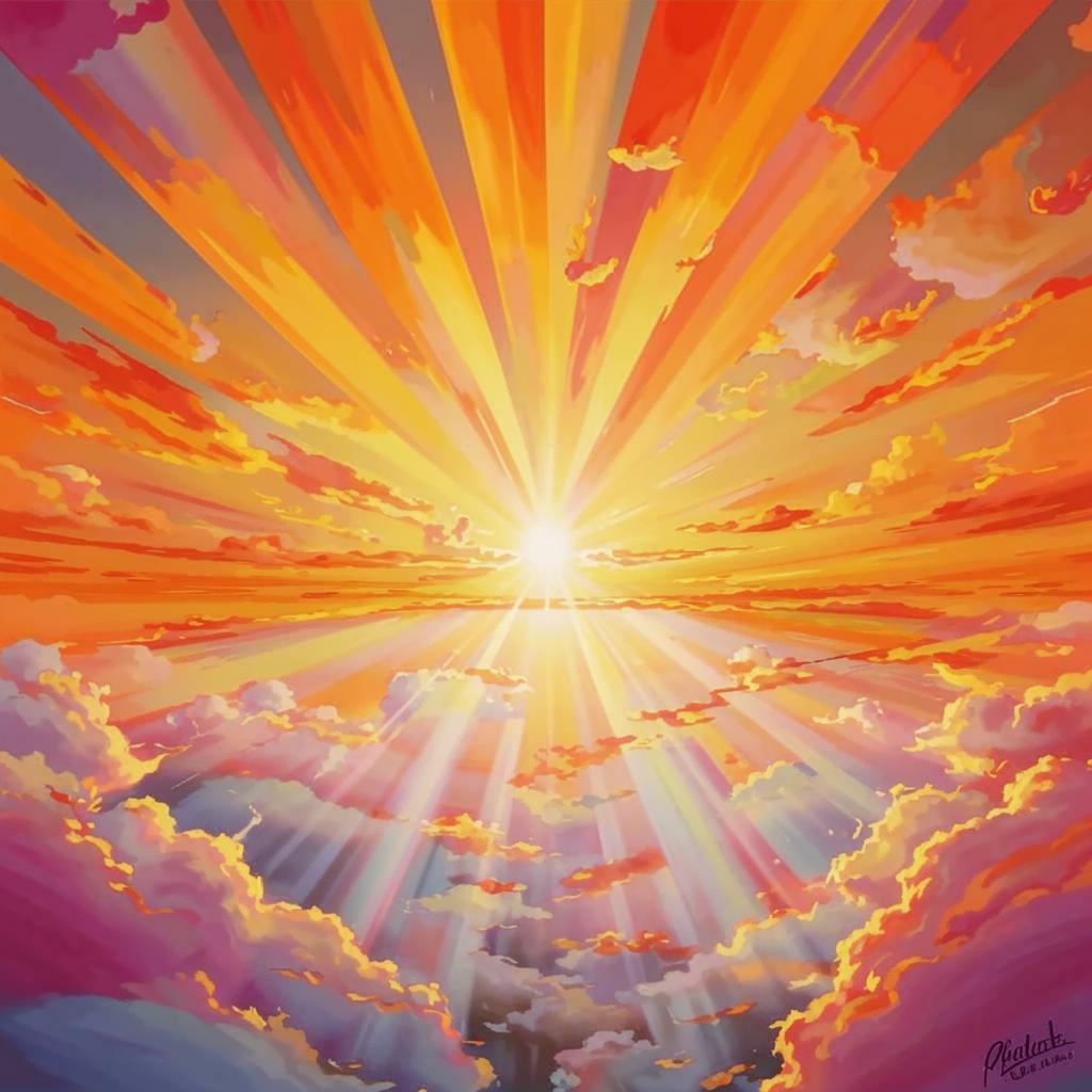 Закатный луч