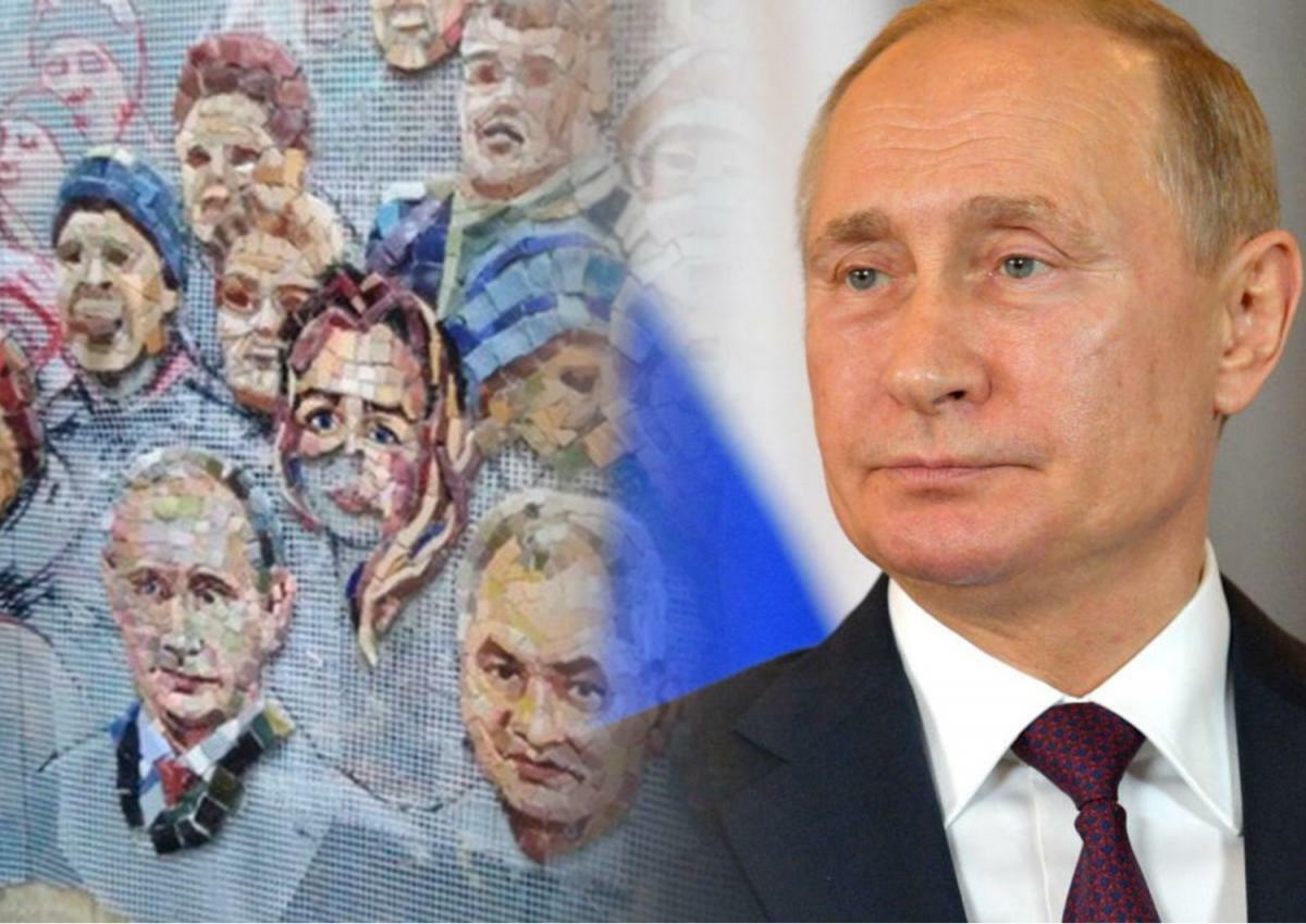 Мозаика с изображением Путина в храме Минобороны