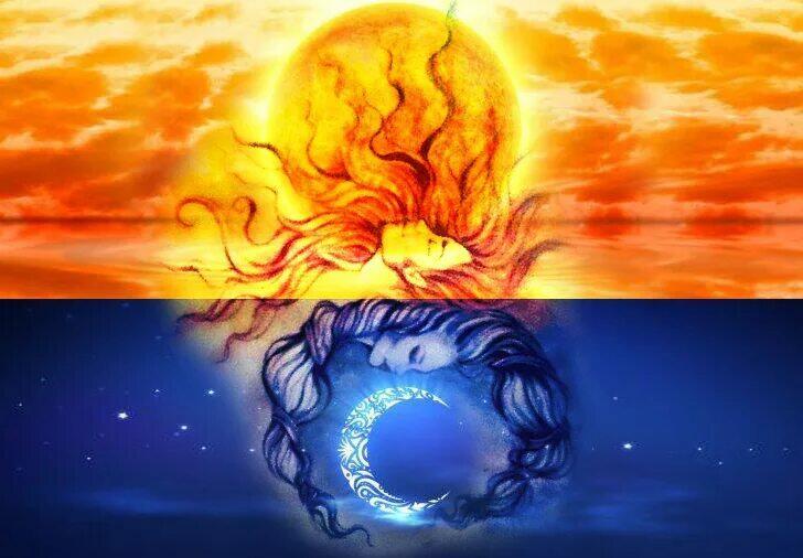 НА  НЕБЕ  ЯРКИХ - ДВА  СВЕТИЛА