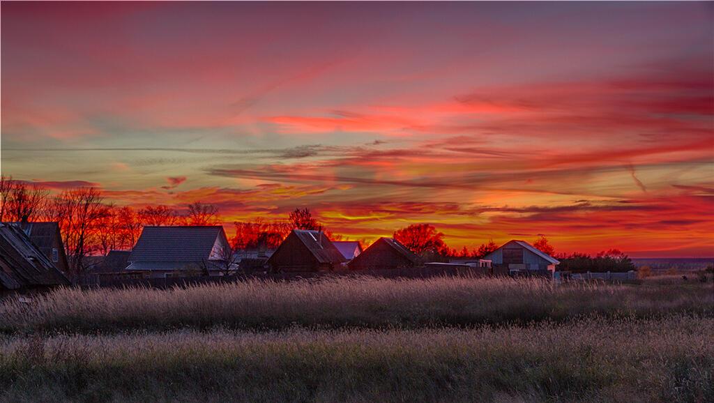 Три цвета заката