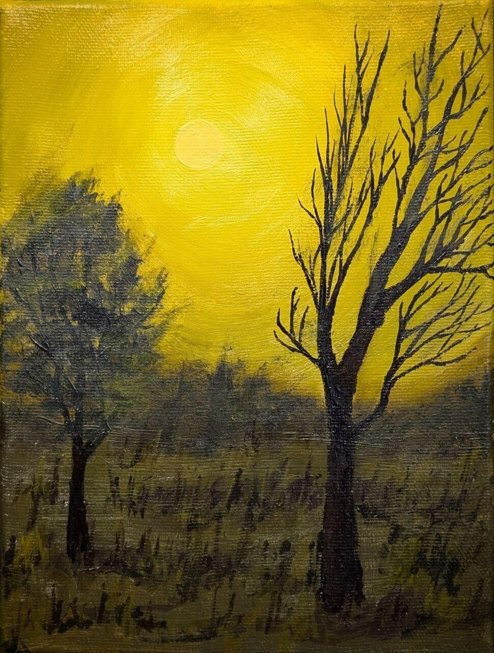 *** Луна с жалобным стоном...