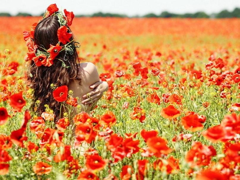 Девушки - цветы