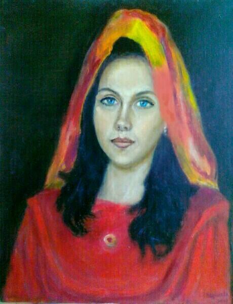 Женщина в красном