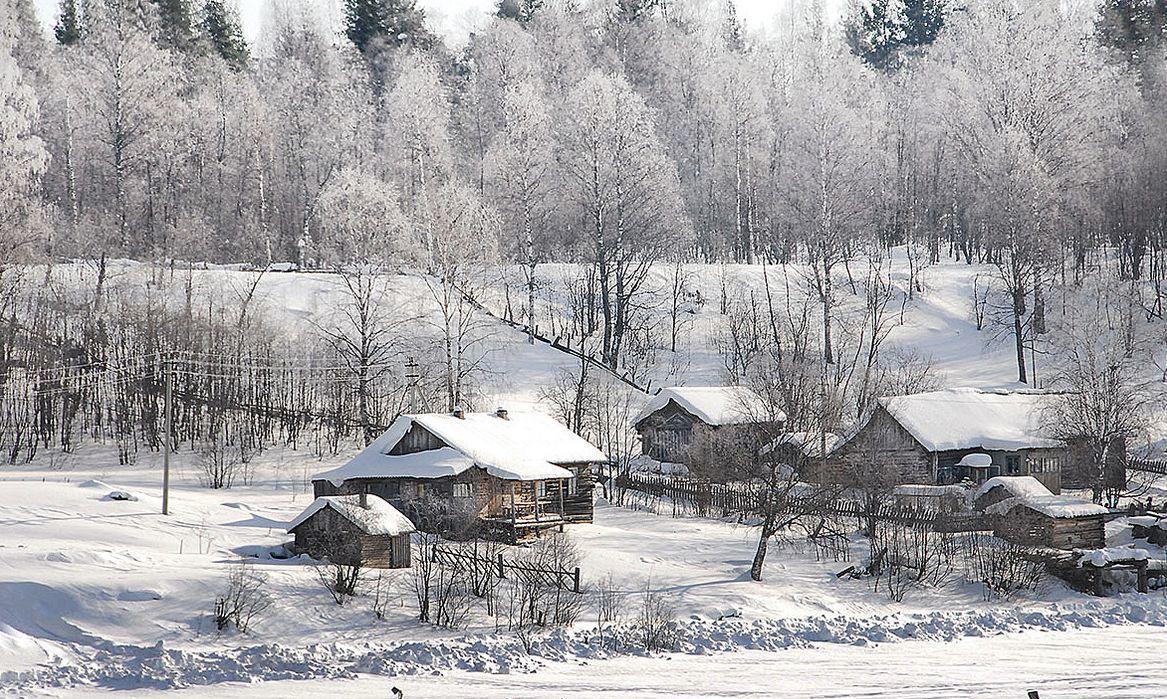 К нам на двор пришла зима